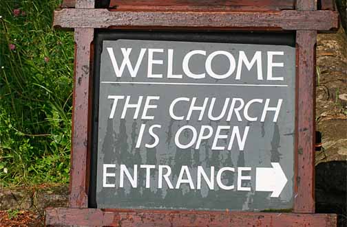 Welcome the Church is Open